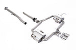 Milltek Sport exhaust system parts for 2002-2006 MINI Mk1 Cooper S (part SSXM479): pipework, silencers and polished silver tailpipe tips