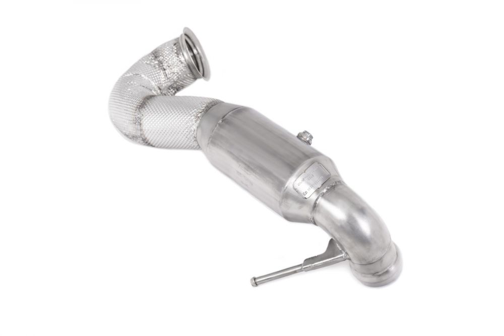 Milltek Sport downpipe and connecting pipework for 2012-2018 Mercedes-Benz A-Class A45 AMG 2.0 Turbo (part SSXMZ137), product photo