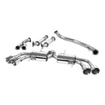 Milltek Primary Cat-Back Exhaust System (90mm Race System) with Quad GT-127 Tips for Nissan GT-R R35 2009-2015