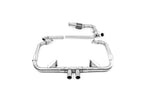 Milltek Sport exhaust system parts for 2016-2020 Porsche Cayman 718 GTS 2.5T (part SSXPO139): pipework, silencers and polished silver tailpipe tips