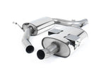 Milltek Resonated Cat-Back Exhaust System with Single Polished Oval Tip for Seat Leon Cupra K1 2007-2009