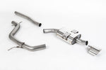 Milltek Non-Resonated Cat-Back Exhaust System with Single Polished Oval Tip (Cupra K1 Style) for Seat Leon FR 170PS DPF 2005-2013