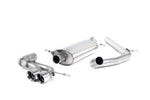 Milltek 2.50" Non-Resonated Cat-Back Exhaust System with Twin Polished Tips for Seat Ibiza Cupra / Bocanegra 180PS 2009-2015