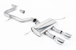 Milltek Non-Resonated Cat-Back Exhaust System with Dual Polished GT-100 Tips for Seat Leon Cupra R 265PS 2010-2012