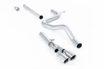 Milltek Non-Resonated Cat-Back Exhaust System with Twin GT-80 Tips for Seat Leon FR 150 SC and 5-door (manual and DSG-auto) 2013-2020