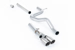 Milltek Non-Resonated Cat-Back Exhaust System with Twin GT-80 Tips for Seat Leon FR 150 SC and 5-door (manual and DSG-auto) 2013-2020