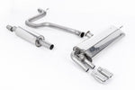 Milltek Resonated Cat-Back Exhaust System with Twin GT-80 Tips for Seat Leon FR SC and 5-door 2013-2018