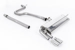 Milltek Non-Resonated Cat-Back Exhaust System with Twin GT-80 Tips for Seat Leon FR SC and 5-door 2013-2018