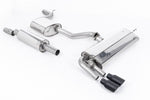 Milltek Resonated Cat-Back Exhaust System (For Independent Rear Suspension) with Twin GT-80 Tips for Seat Leon FR 180PS SC and 5-door 2013-2018