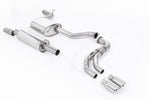 Milltek Road+ Cat-Back Exhaust System (For Independent Rear Suspension) with Twin GT-80 Tips for Seat Leon FR 180PS SC and 5-door 2013-2018