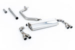 Milltek Non-Resonated 80mm OPF/GPF Back System (Fits to OE Tips) for Seat Leon Cupra Mk4 Hatch 300ps 2021+