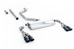 Milltek Non-Resonated 80mm OPF/GPF Back System with Quad Oval Tips for Seat Leon Cupra Mk4 Hatch 300ps 2021+)