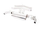 Milltek Sport exhaust system parts for 2019+ Toyota Supra A90 Coupe 3.0 Turbo - Both Auto & Manual Models (part SSXTY113): pipework, silencers and polished silver tailpipe tips