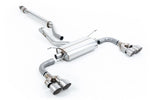 Milltek Resonated Secondary Cat-Back Exhaust System for TRD Diffuser with Quad GT-100 Tips for Toyota Corolla GR 2023+