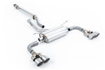 Milltek Sport exhaust system parts for 2022+ Toyota GR86 2.4 Litre (part SSXTY164): pipework, silencers and polished silver tailpipe tips