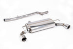 Milltek Sport exhaust system parts for 2002-2005 Volkswagen Golf Mk4 R32 3.2 V6 4WD (part SSXVW025): pipework, silencers and polished silver tailpipe tips