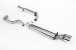 Milltek Sport exhaust system parts for 1998-2004 Volkswagen Golf Mk4 GTI 1.8T (part SSXVW053): pipework, silencers and polished silver tailpipe tips