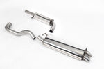 Milltek Sport exhaust system parts for 1998-2004 Volkswagen Golf Mk4 GTI 1.8T (part SSXVW056): pipework, silencers and polished silver tailpipe tips (photo 2)