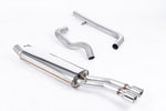 Milltek Non-Resonated Cat-Back Exhaust System with Polished Twin Tips for Volkswagen Bora 2000-2005