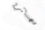Milltek Sport exhaust system parts for 2006-2010 Volkswagen Jetta Mk5 GLI 2.0T FSI (part SSXVW161): pipework, silencers and polished silver tailpipe tips