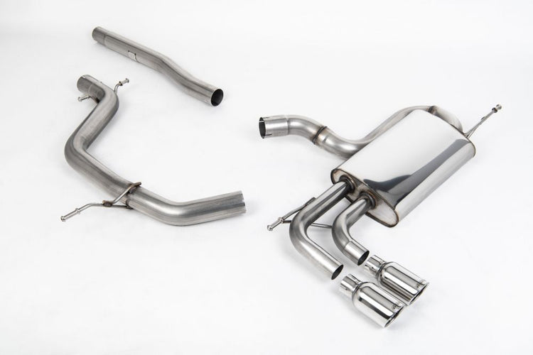 Seat Leon FR 2.0 TDi 170PS DPF 2005-2013 Cat-back Exhaust - Cupra Style Oval Trim Seat Leon FR 2.0 TDi 170PS DPF 2005-2013 Cat-back Exhaust - Cupra Style Oval Trim