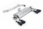Milltek 76.2mm Non-Resonated Cat-Back Exhaust System with GT-100 Tips for Volkswagen Golf MK7 R 2014-2016