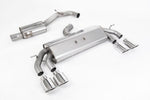 Milltek Sport exhaust system parts for 2017-2021 Volkswagen Golf Mk7.5 R 2.0 TSI 310PS - 76mm & EC Approved Systems (part SSXVW451): pipework, silencers and polished silver tailpipe tips