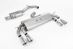 Milltek Sport exhaust system parts for 2017-2021 Volkswagen Golf Mk7.5 R 2.0 TSI 310PS - 76mm & EC Approved Systems (part SSXVW583): pipework, silencers and polished silver tailpipe tips