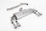 Milltek Sport exhaust system parts for 2017-2021 Volkswagen Golf Mk7.5 R 2.0 TSI 310PS - 76mm & EC Approved Systems (part SSXVW602): pipework, silencers and polished silver tailpipe tips