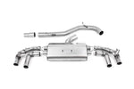 Milltek 80mm Non-Resonated OPF/GPF Back Exhaust System with GT-115 Tips for Volkswagen Golf Mk8 GTi (245ps) 2021+