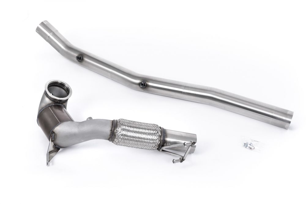 Milltek Sport downpipe and connecting pipework for 2022+ Audi S3 2.0TFSI Quattro Saloon/Sedan 310PS 8Y (part SSXVW672), product photo (photo 2)
