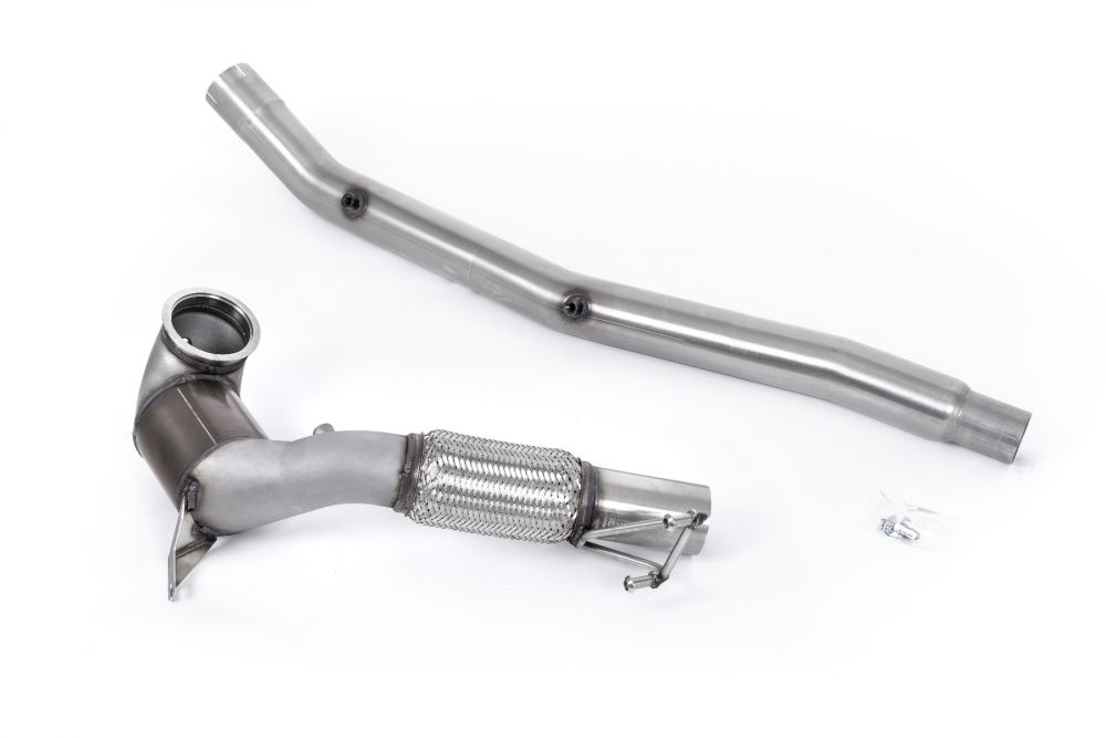 Milltek Sport downpipe and connecting pipework for 2022-2024 Volkswagen Golf Mk8 R 2.0 TSI 320PS (part SSXVW673), product photo