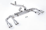 Milltek 80mm Race Non-Valved Cat-Back Exhaust System with GT-115 Tips for Volkswagen Golf Mk8 R (320PS) 2022+
