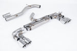 Milltek 80mm Non-Resonated Race Cat-Back Exhaust System with GT-100 Tips for Volkswagen Golf MK7 R 2014-2016