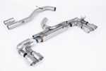 Milltek 80mm Non-Resonated Race Cat-Back Exhaust System with GT-100 Tips for Volkswagen Golf MK7 R 2014-2016
