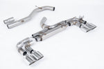 Milltek 80mm Non-Resonated Race Cat-Back Exhaust System with Oval Tips for Volkswagen Golf MK7 R 2014-2016