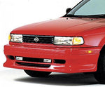 close view of Stillen Front Lip Spoiler for Nissan Sentra 1991-1994 fitted inside a car