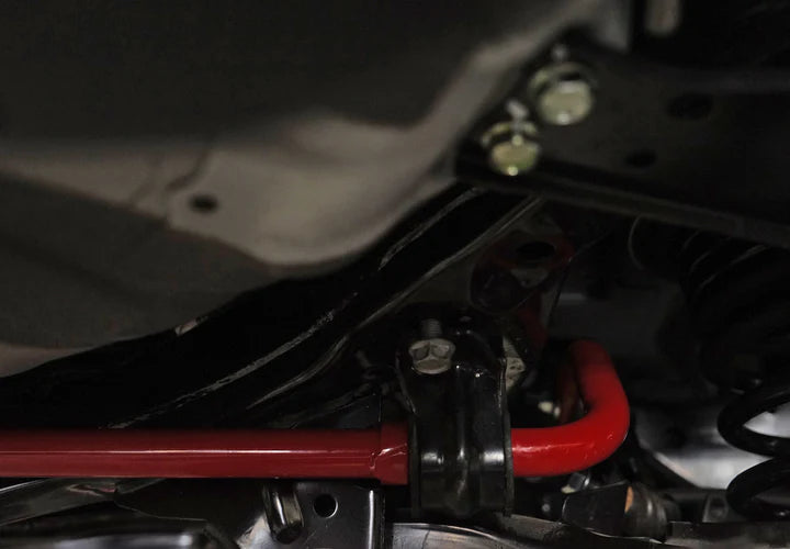 close view of Stillen Rear Sway Bar [Exclude SR Model] for Nissan Altima Sedan 2016-2017 fitted inside a car