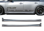 wide view of Stillen Side Skirt Set for Nissan Maxima 2009-2015 fitted inside a car