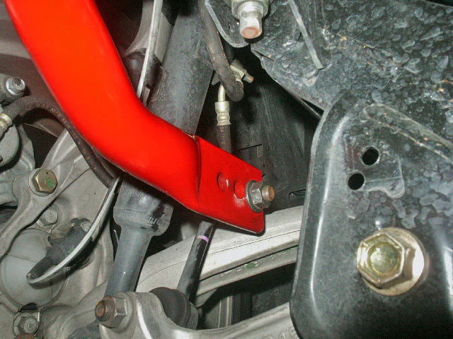 close view of Stillen Sway Bar Kit for Nissan 350Z 2003-2008 fitted inside a car