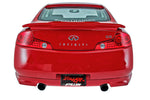 wide view of Stillen Rear Valance for Infiniti G35 Coupe 2003-2007 fitted inside a car