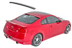 wide view of Stillen Roof Spoiler for Infiniti G35 Coupe 2003-2007 fitted inside a car