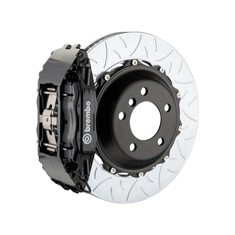 Lexus GS Brembo GT 4-piston front kit, black caliper, 355mm type 3 slotted 2-piece disc