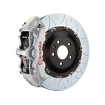 GR Supra Brembo GT 6-piston front kit, silver caliper (N family), 380mm type 3 slotted 2-piece disc