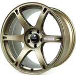 A front view of  Volk Racing TE037 6061 Wheel 19x8.5 5x112 45mm Bronze with white background