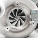 A close up view of Pure Turbos Turbo Upgrade NEW Pure650 for Toyota Supra (A90/A91) 6-Port 2021+ with white background