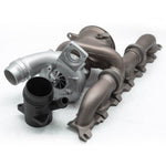 A top view of Pure Turbos Turbo Upgrade Pure650 for Toyota Supra (A90/A91) 2020+ with white background 