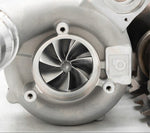 A close up view of Pure Turbos Turbo Upgrade NEW Pure800 for Toyota Supra (A90/A91) 6-Port 2021+ with white background