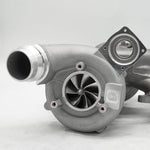 A front close up view of Pure Turbos Turbo Upgrade Pure800 for BMW B58 (G-Chassis) 2020+ with white background