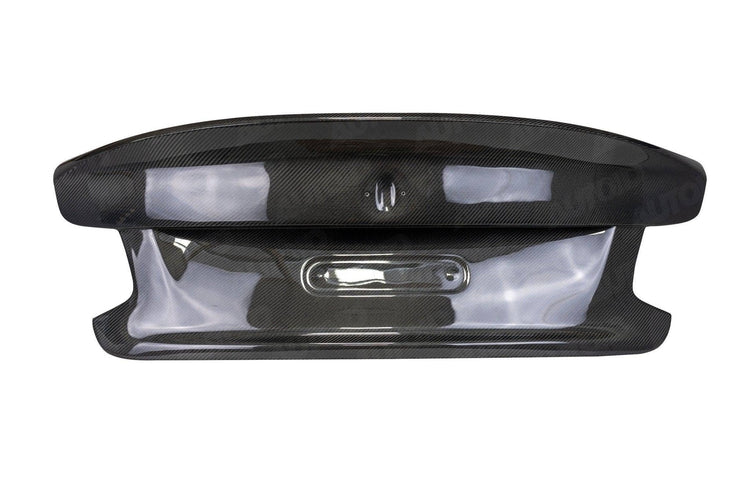 wide view of TRE Full Carbon Fibre CSL Boot Lid for BMW 2 Series / M2 F22 / F87 2014-2021 with white background